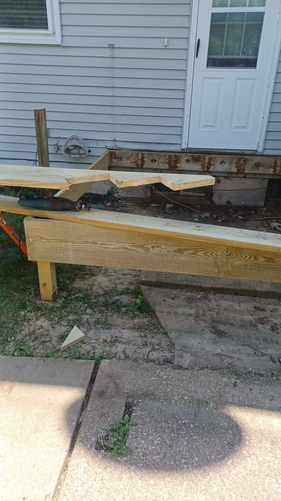 New Deck Framing, Iowa City, Michel Cuevas Home Improvement