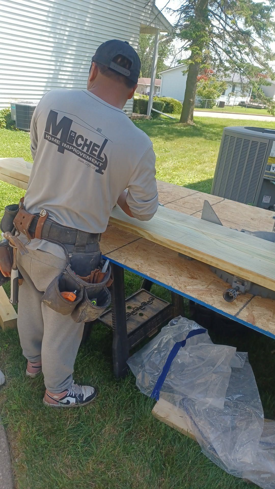 Cuevas Crew Member On The Job, Michel Cuevas Home Improvement